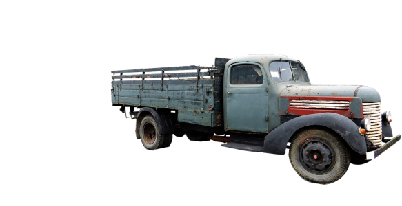 Old Vintage Rusty Cargo Truck Free PNG