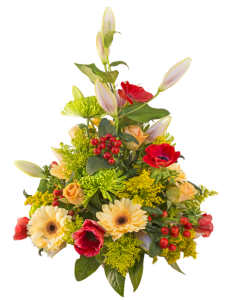 Yellow And Red Flower Bouquet Transparent Background