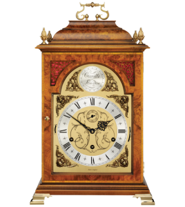 Antique Wooden Mantel Clock Clipart