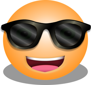 Cool Sunglasses Emoji Clipart