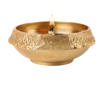 Brass Diwali Diya Lamp Free PNG