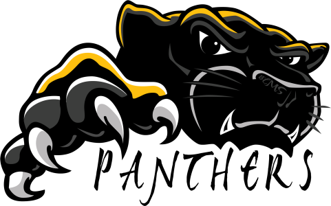 Fierce Black Panther Mascot Logo Free PNG