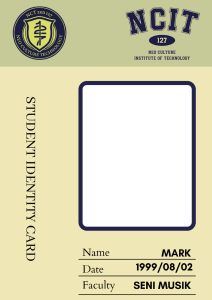 NCT ID Card template Free PNG