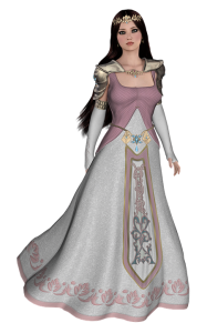 Princess 3D character gown Free PNG