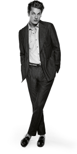 Male fashion model grey suit Free PNG