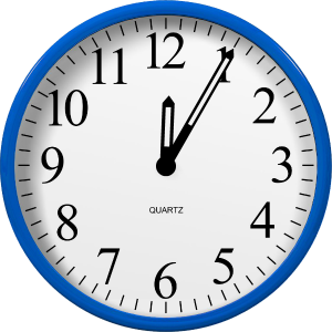 Blue Clock, Wall clock, text, Clock PNG Image File Free Download – Clickpng