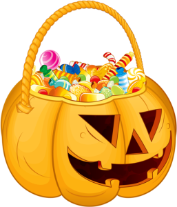 Halloween Pumpkin Candy Bucket Clipart