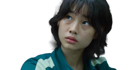 Kang Sae Byeok Squid Game Character Portrait PNG Image