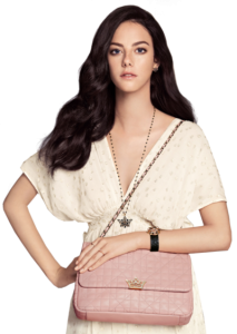 Fashion Model Kaya Scodelario With Pink Handbag Free PNG