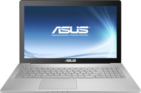 Asus Silver Laptop Computer Front View Clipart
