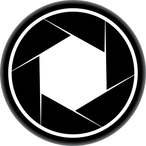 Black And White Camera Shutter Aperture Icon Transparent Background