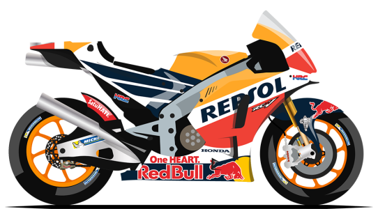 Honda Repsol MotoGP Racing Bike PNG Image
