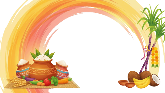Makar Sankranti Pongal Elements PNG Image