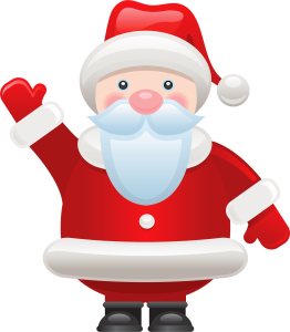 Waving Santa Claus Cartoon Free PNG