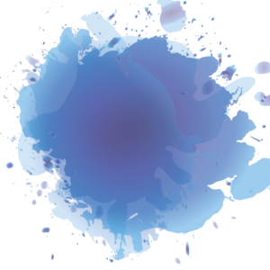 Blue Watercolor Splatter Texture Transparent Background