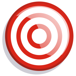 Red Target Bullseye Icon Transparent Background