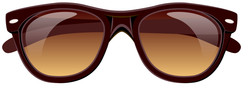 Brown Fashion Sunglasses Clipart
