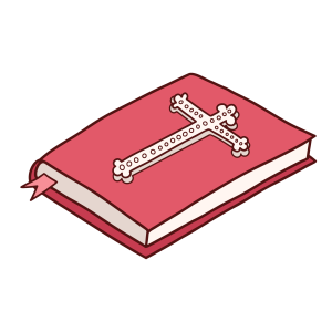 Red Bible Book With Cross Free PNG