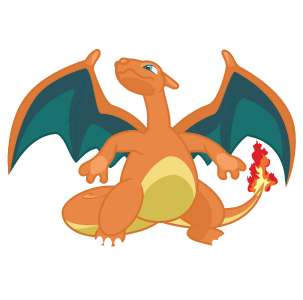 Charizard Pokemon Character Clipart