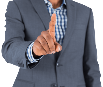 Business Man Finger Pointing PNG