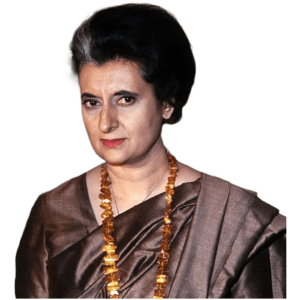 Portrait of Indira Gandhi PNG