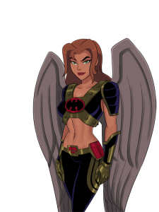 Hawkgirl Superhero Illustration PNG