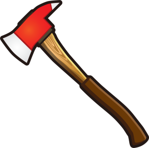 Fireman Axe Tool PNG