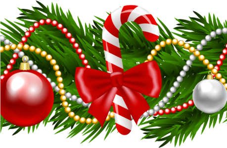 Christmas Pine Garland Decor PNG