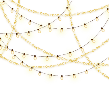 Free Glowing String Lights PNG