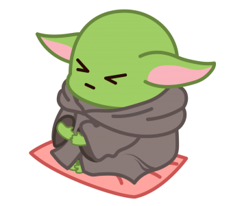 Free Cute Baby Yoda Chibi PNG