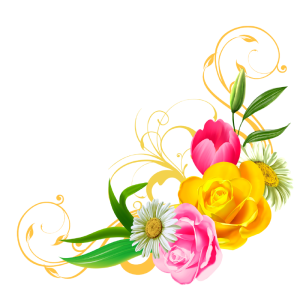 Free Flower Corner Decoration PNG