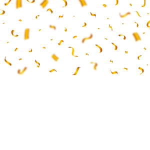 Free Falling Gold Confetti PNG