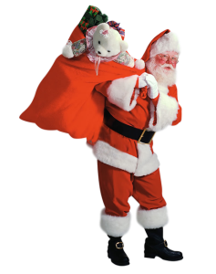 Santa Claus With Toy Sack PNG Image