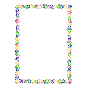 Colorful Easter Eggs Frame PNG Image