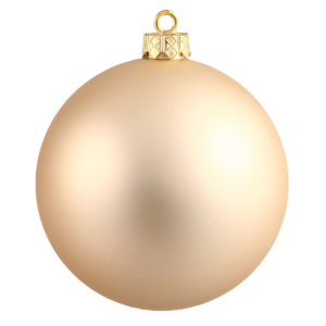 Matte Gold Christmas Ornament Free PNG
