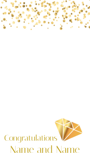 Gold Confetti Congratulations Border Free PNG