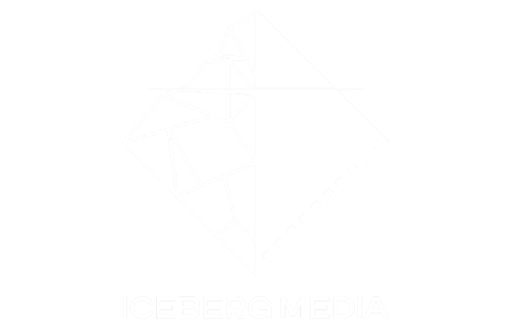 Iceberg Media White Logo Clipart