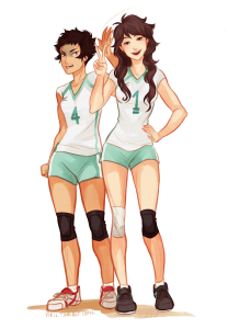 Haikyuu Female Anime Characters Transparent Background