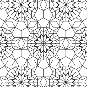 Geometric Islamic Moroccan Seamless Pattern Clipart