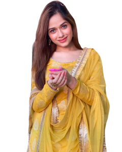 Jannat Zubair Yellow Dress Portrait Clipart