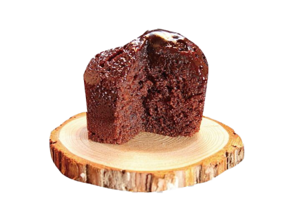 Chocolate Cake Muffin Slice PNG Image