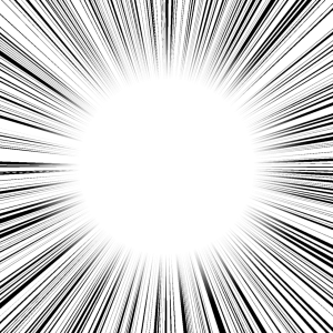 Manga Comic Speed Lines Radial PNG Image