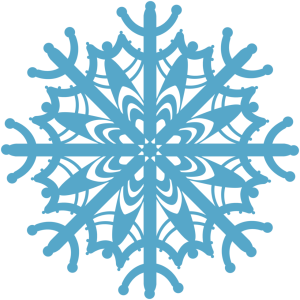 Blue Snowflake Graphic Free PNG