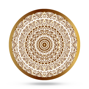 Golden Mandala Design Free PNG Image