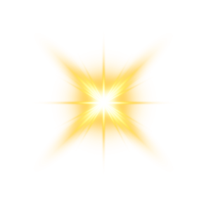Golden Lens Flare Free PNG Download