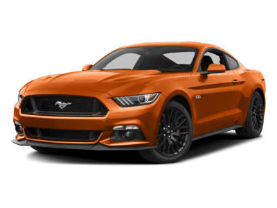 Orange Ford Mustang Muscle Car Free PNG