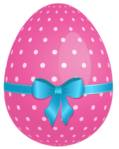 Pink Polka Dot Easter Egg Free Download PNG