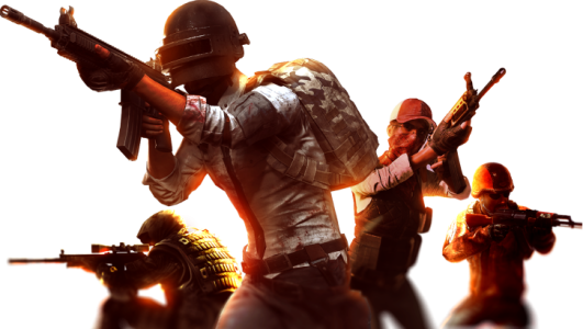 PUBG Squad Battle Action PNG Image