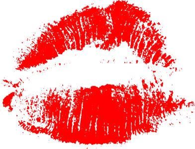 Red Lipstick Kiss Mark Clipart