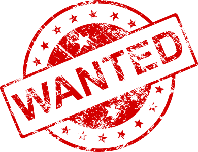 Red Wanted Vintage Stamp Free PNG